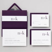 Initials Wedding Invitation