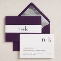 Initials Wedding Invitation