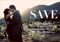 Elegant Photo Save the Date Card