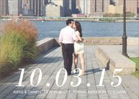 Big Date Photo Save the Date Card