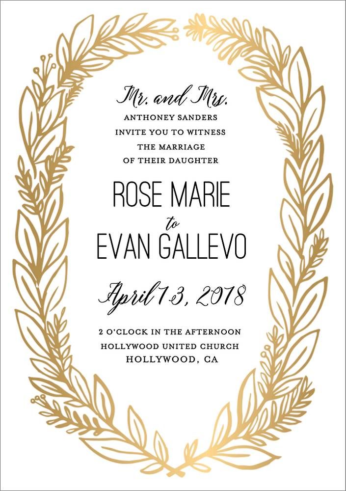 Le Jardin Wedding Invitation