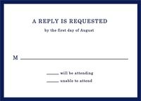 Hemingway Wedding Response Card