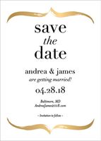 Foil Stamped Boulevard Save the Date Card