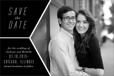 Studio Frame Photo Save the Date Postcard