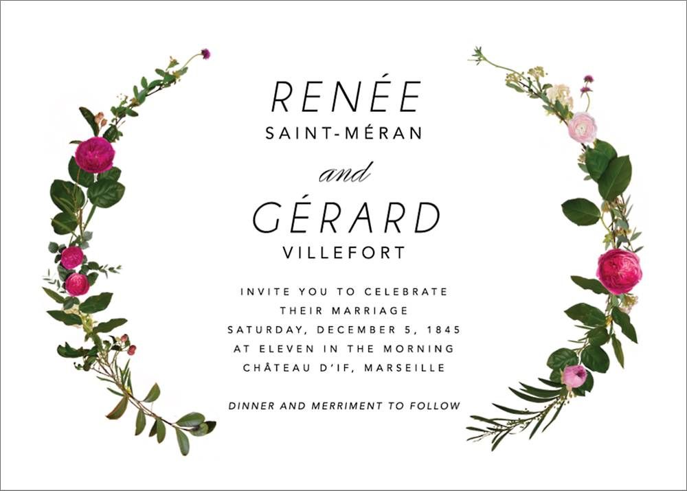 Belvoir Wedding Invitation