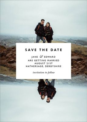 Center Cut Out Save The Date