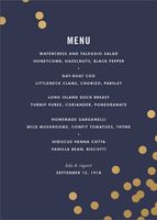 Confetti Foil Menu