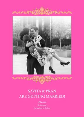 Dvaar Photo Save the Date Card