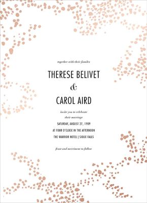 Evoke Foil Wedding Invitation