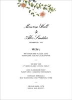 Fleurs Sauvages Menu