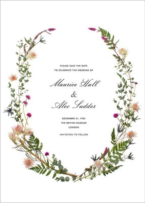 Fleurs Sauvages Save The Date