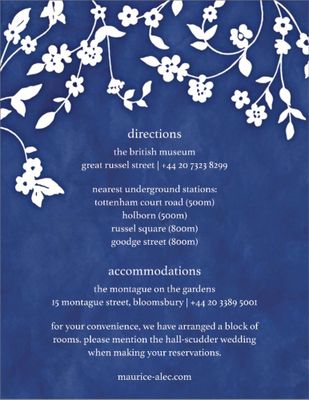 Floral Trellis II Information Card