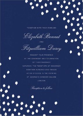 Ikat Dot Wedding Invitation