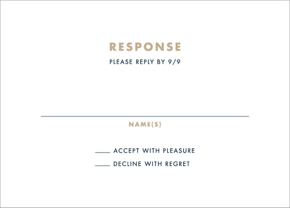 Nautical I Response Card