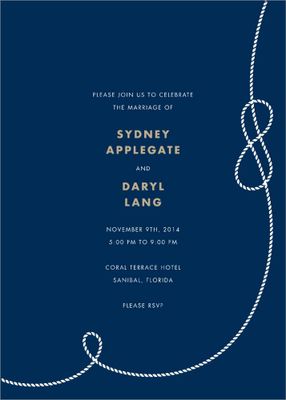 Nautical II Wedding Invitation