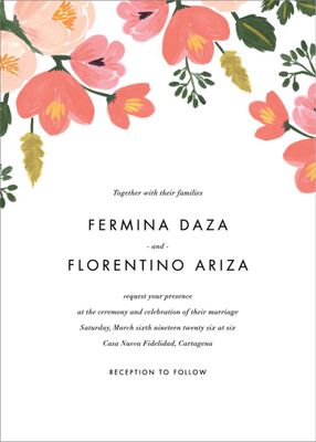 Pastel Petals Wedding Invitation