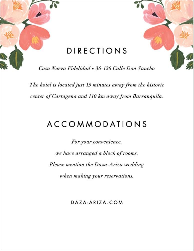 Pastel Petals Information Card