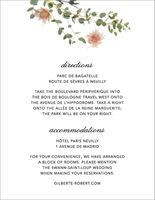 Petites Fleurs Sauvage Information Card