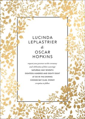 Richmond Park Foil Wedding Invitation