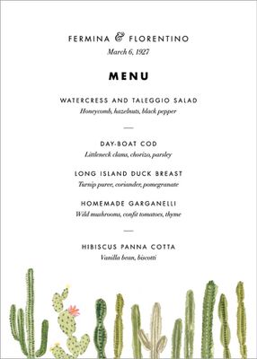 Sonora Menu