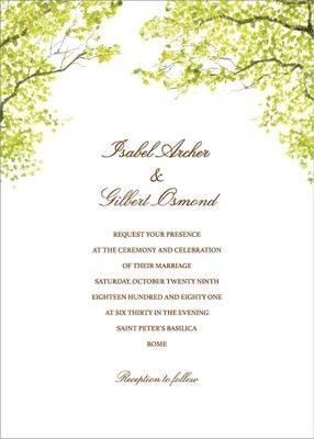 Spring Orchard Wedding Invitation