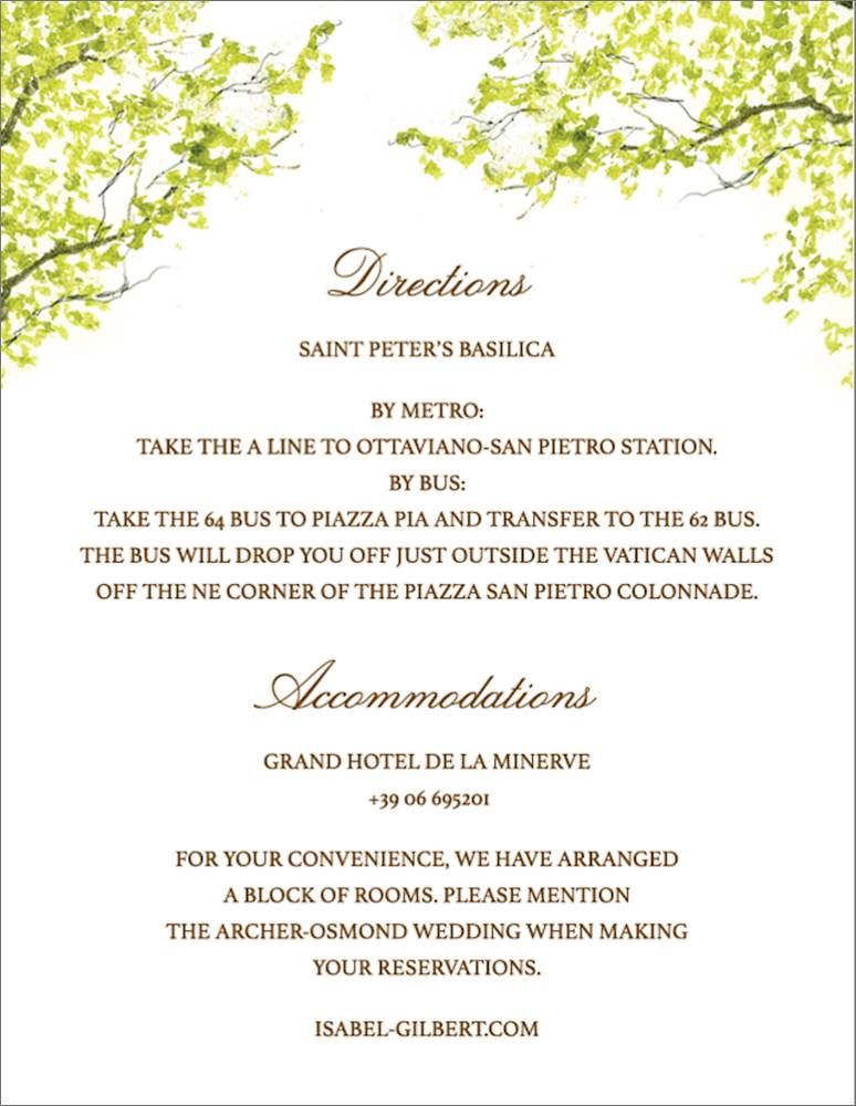 Spring Orchard Information Card