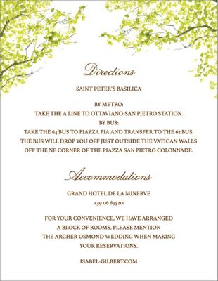 Spring Orchard Information Card