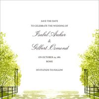 Spring Orchard Save the Date Card