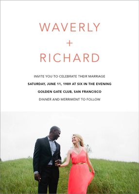 Tableau Wedding Invitation