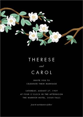 Tea Tree Wedding Invitation