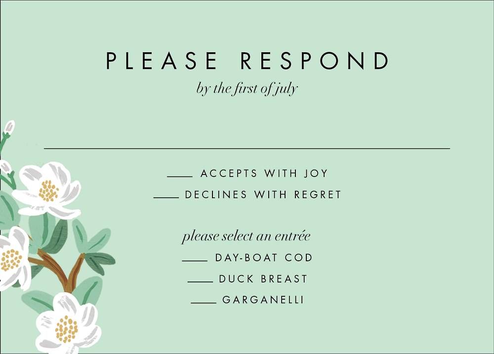 Tea Tree Response Card