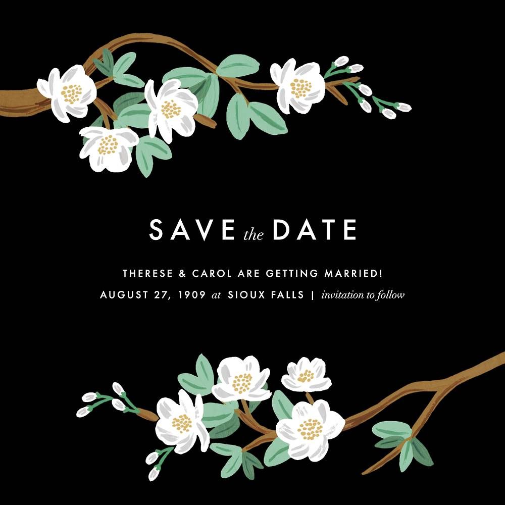 Tea Tree Save the Date Card