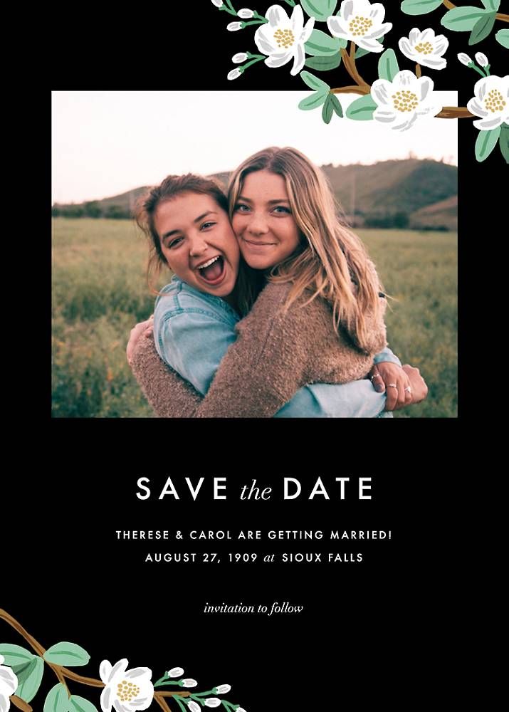 Tea Tree Save the Date Card