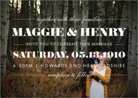 The Occasion Photo Wedding Invitation