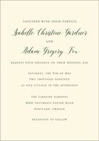 Classical Wedding Invitation