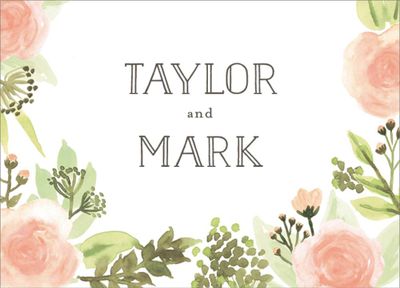 Painted Floral Stationery