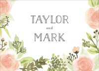 Painted Floral Stationery