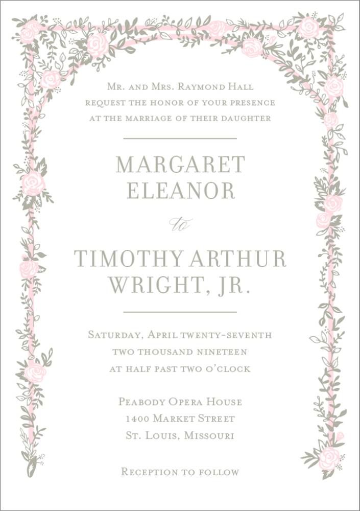 Trellis Wedding Invitation