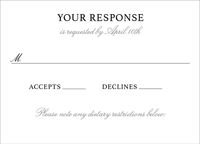 Scalloped Frame Response Card