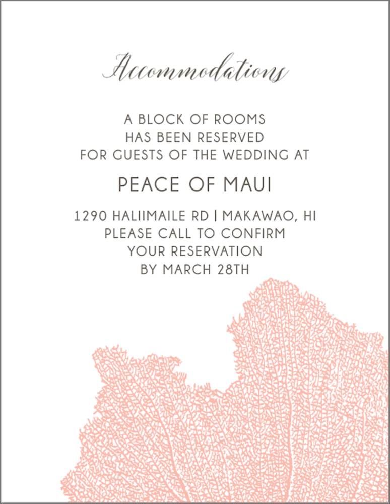 Coral Information Card