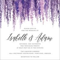 Wisteria Wedding Invitation