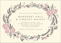 Rose Garden Wedding Invitation