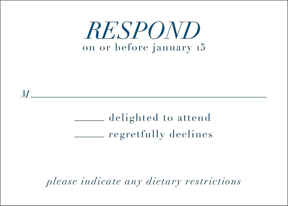 Evergreen Wreath Response Card