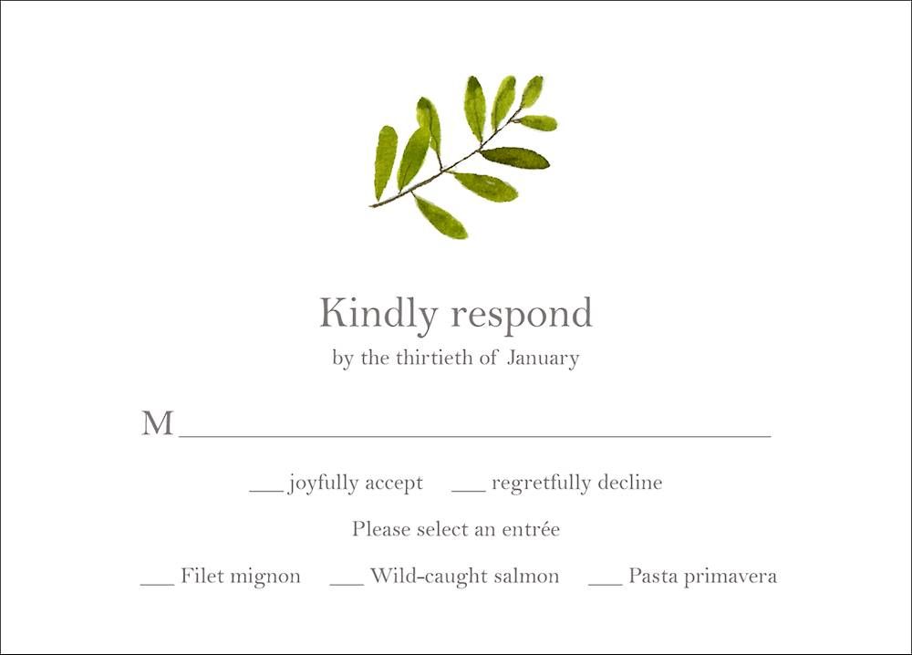 Augusta Response Card