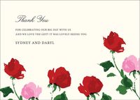 Rose Thank You Card