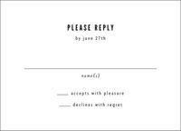 Seersucker Stripe Response Card