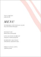 Cherish Meringue Menu