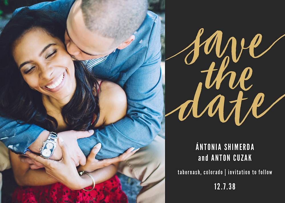 Evelina Photo Save the Date Card