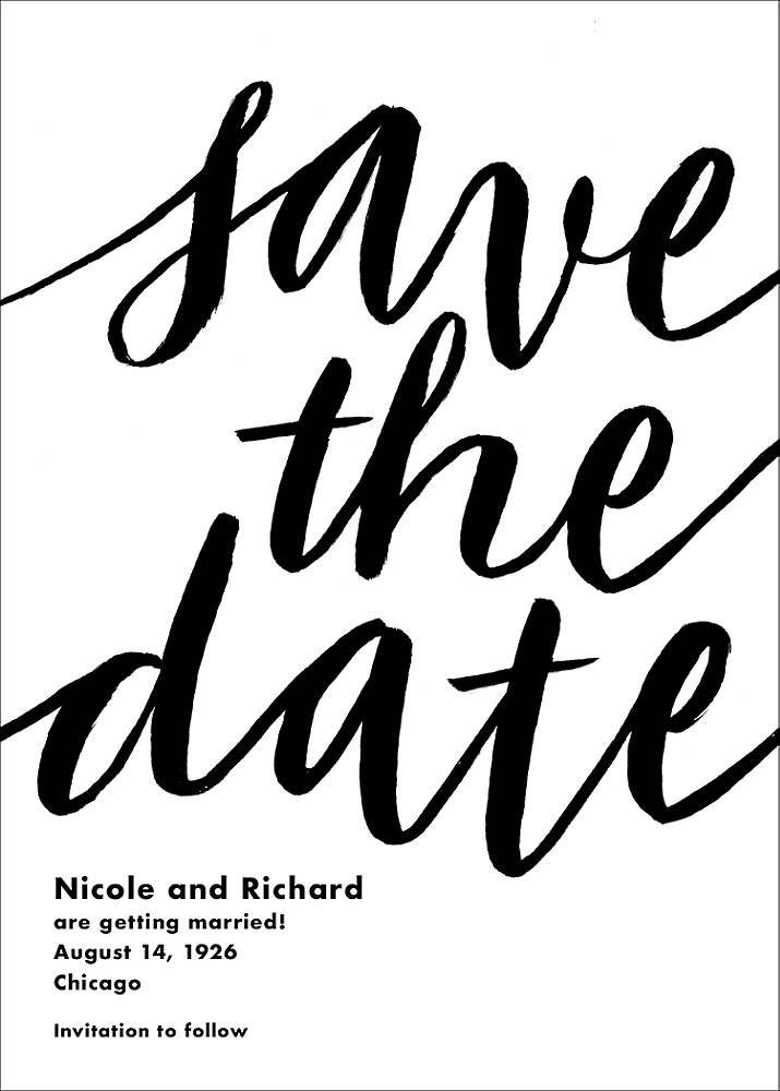 Evelina Save the Date Card