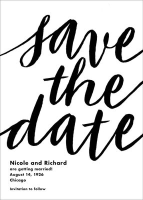 Evelina Save the Date Card